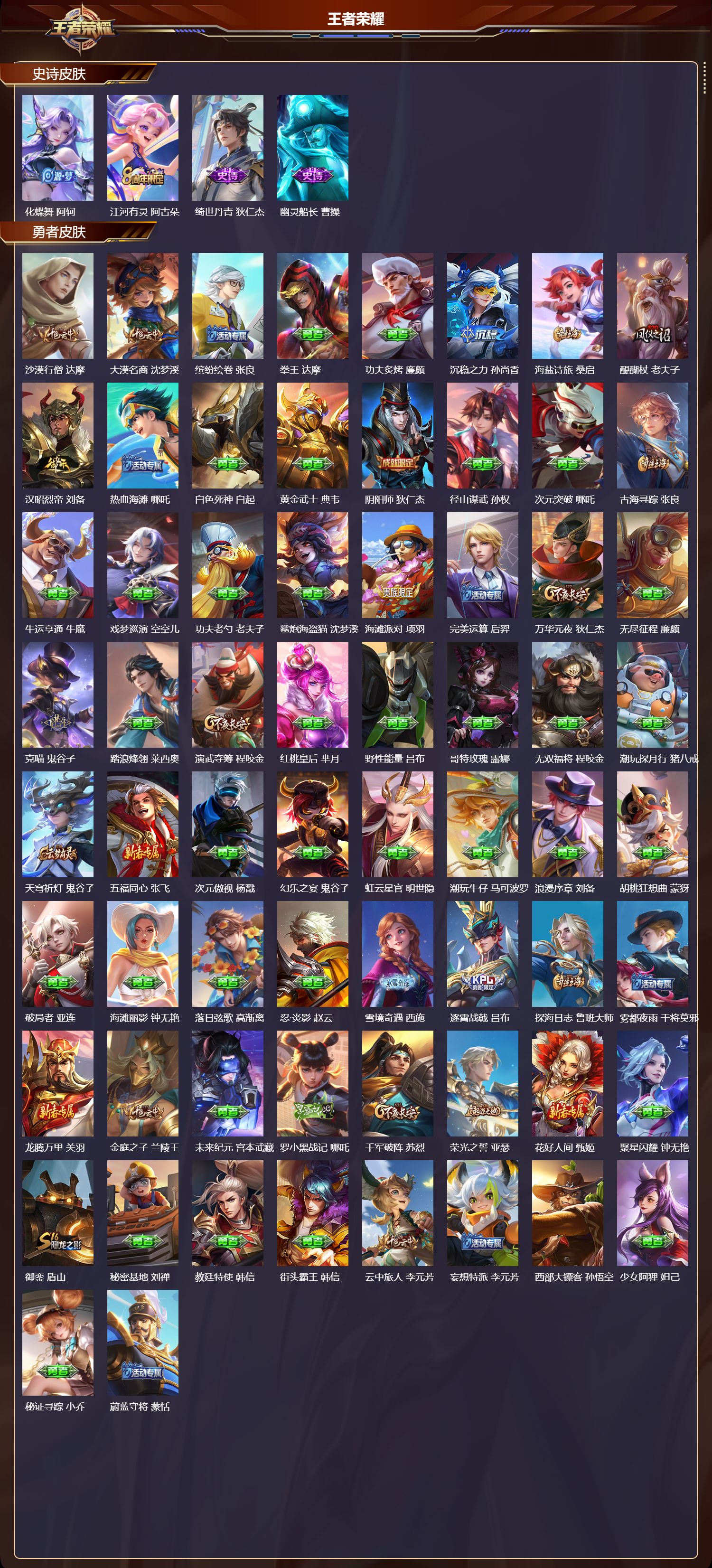 WZMK3457241王者荣耀账号详情图3