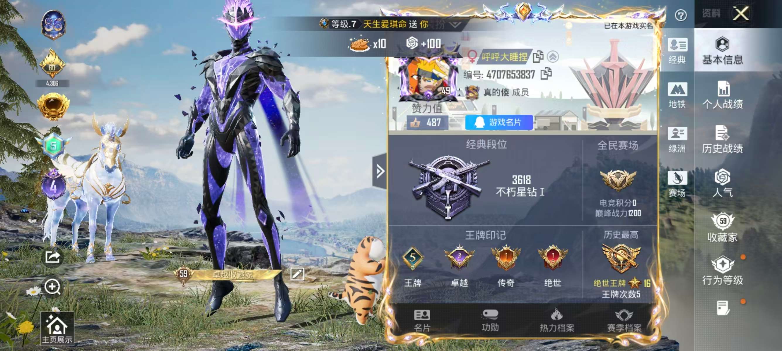 HPSJ3446152和平精英账号详情图2