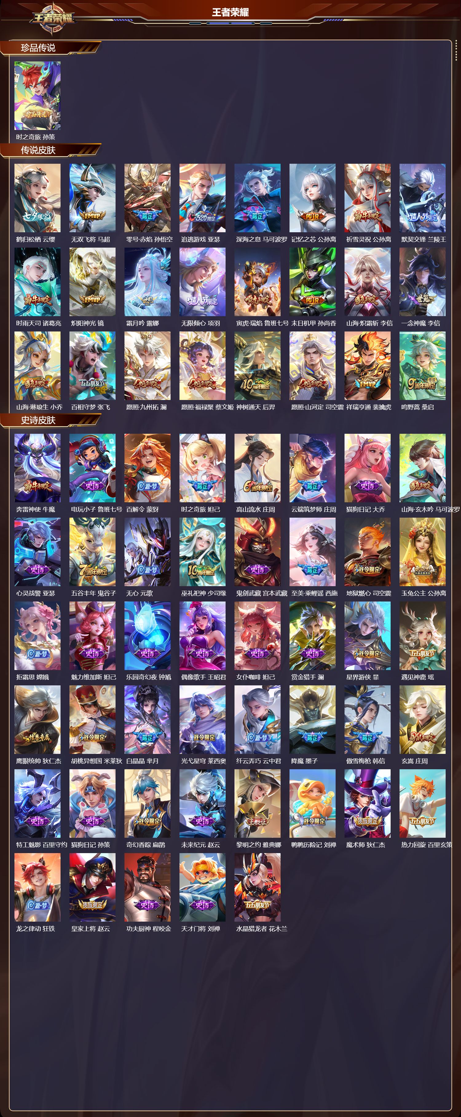 WZMK3457257王者荣耀账号详情图2