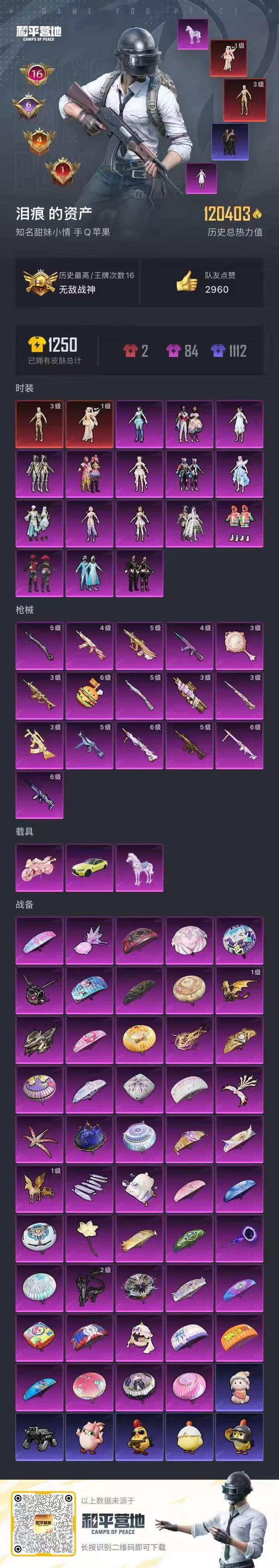 HPSJ3446131和平精英账号详情图3