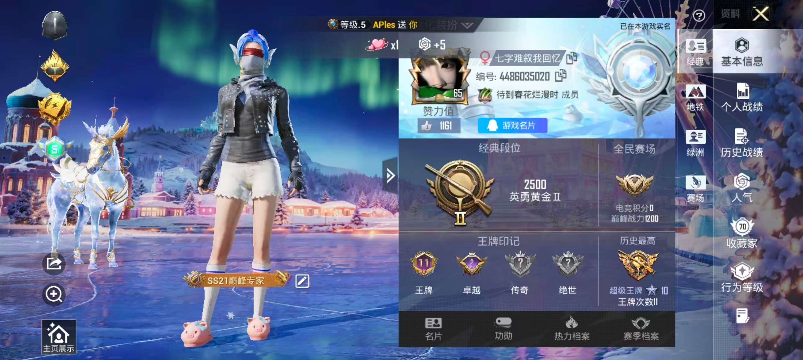 HPSJ3446154和平精英账号详情图2