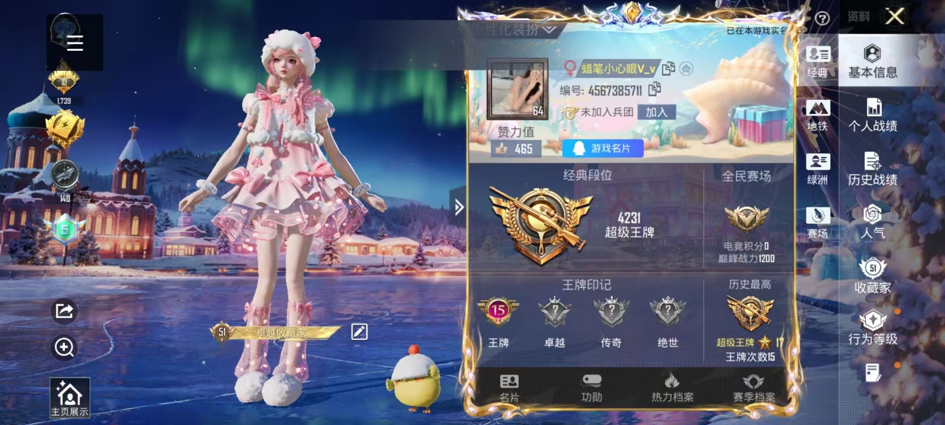 HPSJ3446134和平精英账号详情图2