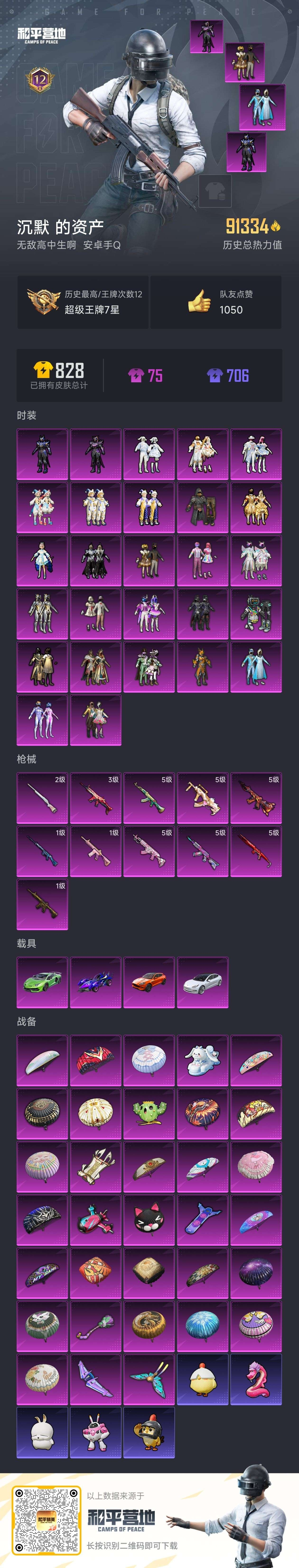 HPSJ3442269和平精英账号详情图3