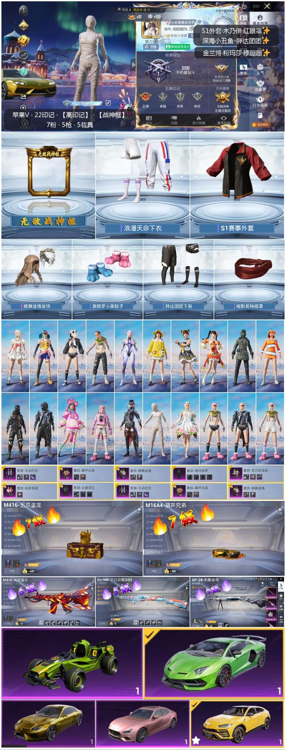 HPSJ3442473和平精英账号详情图2