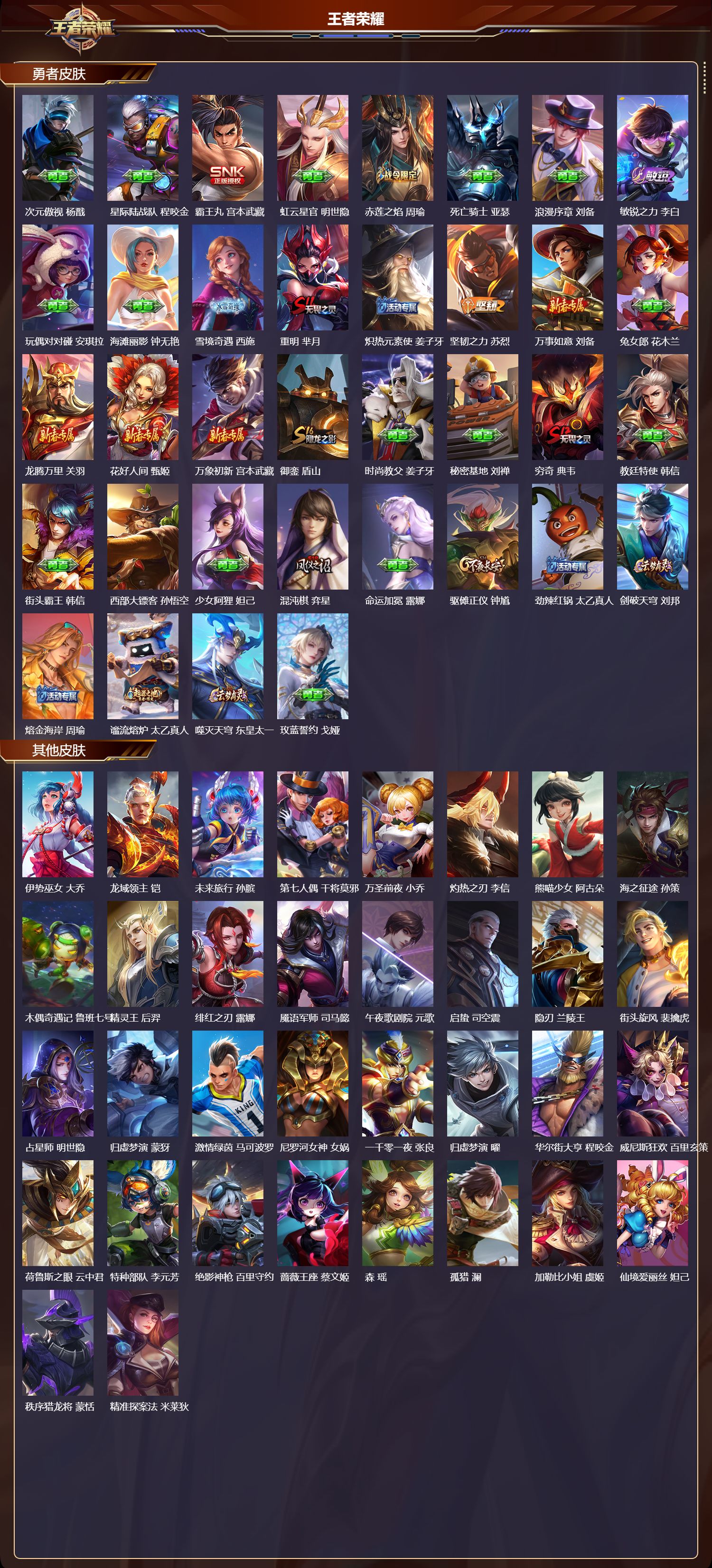 WZMK3457255王者荣耀账号详情图3