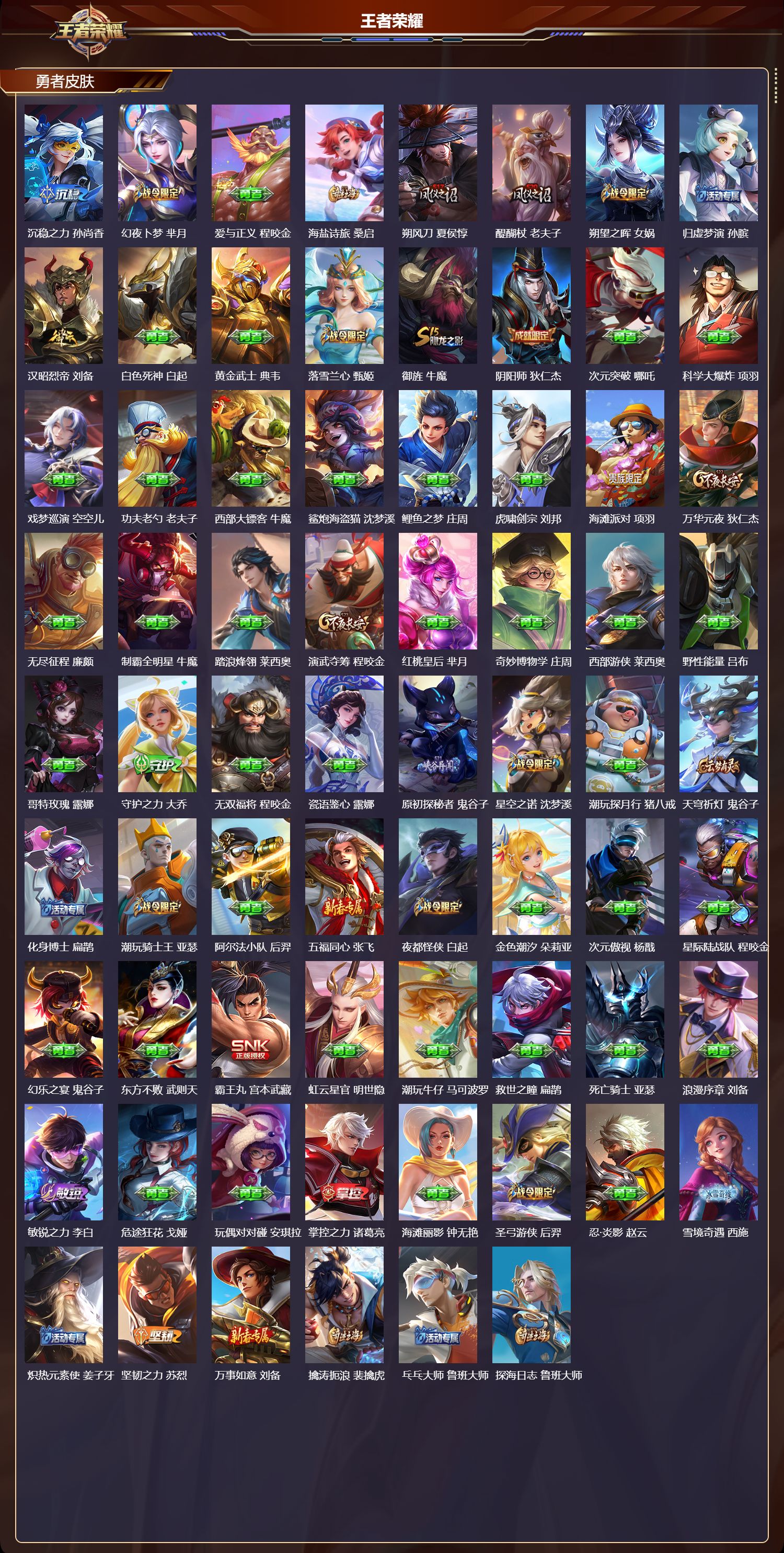 WZCMW3456037王者荣耀账号详情图4