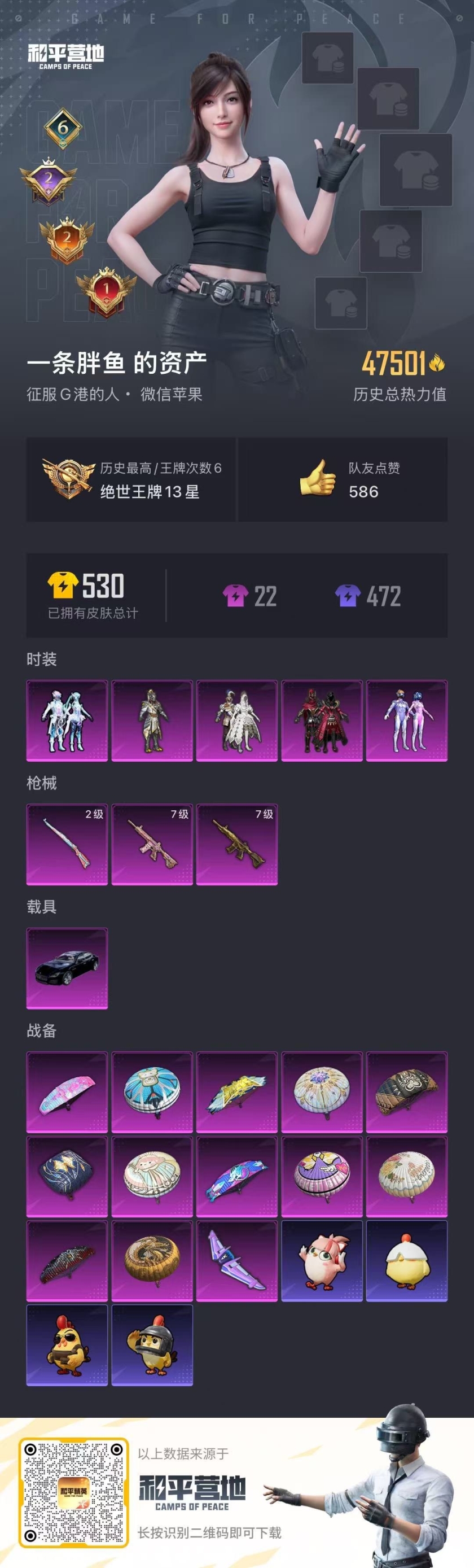 HPSJ3441933和平精英账号详情图4