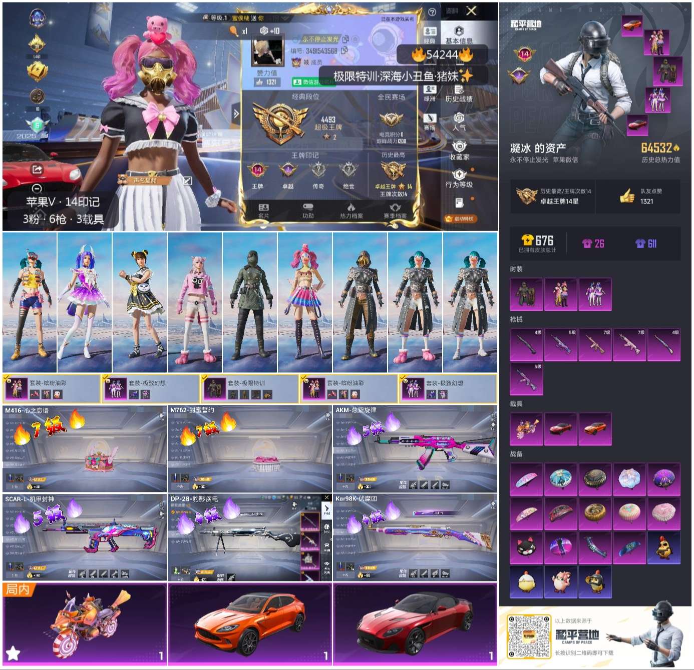 HPSJ3442427和平精英账号详情图2