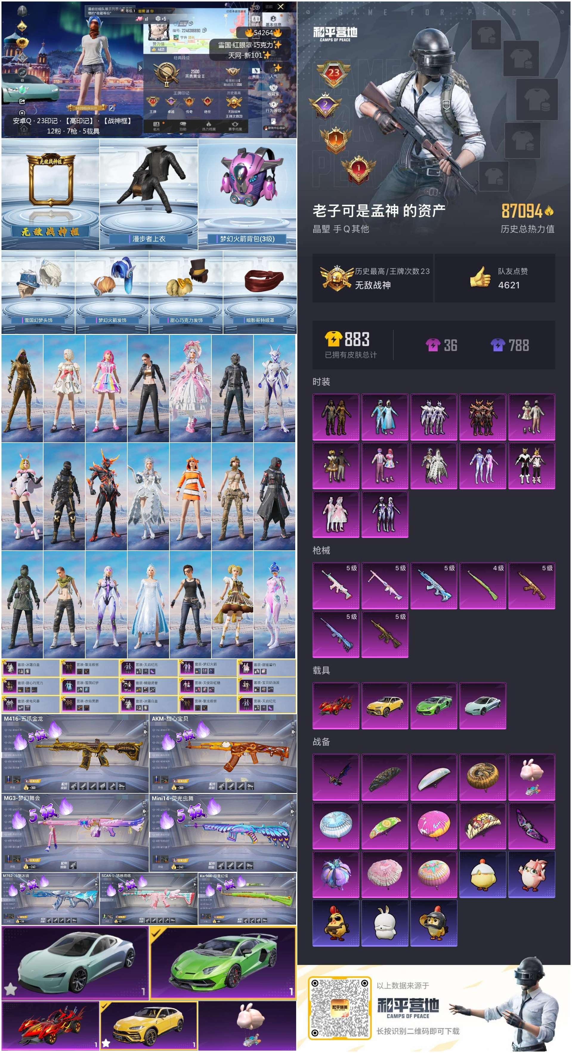 HPSJ3446168和平精英账号详情图2