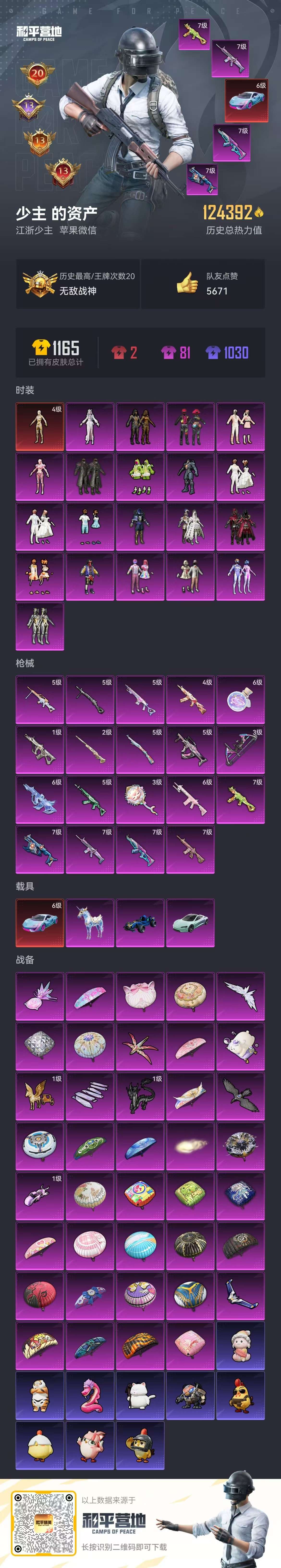 HPSJ3443498和平精英账号详情图4