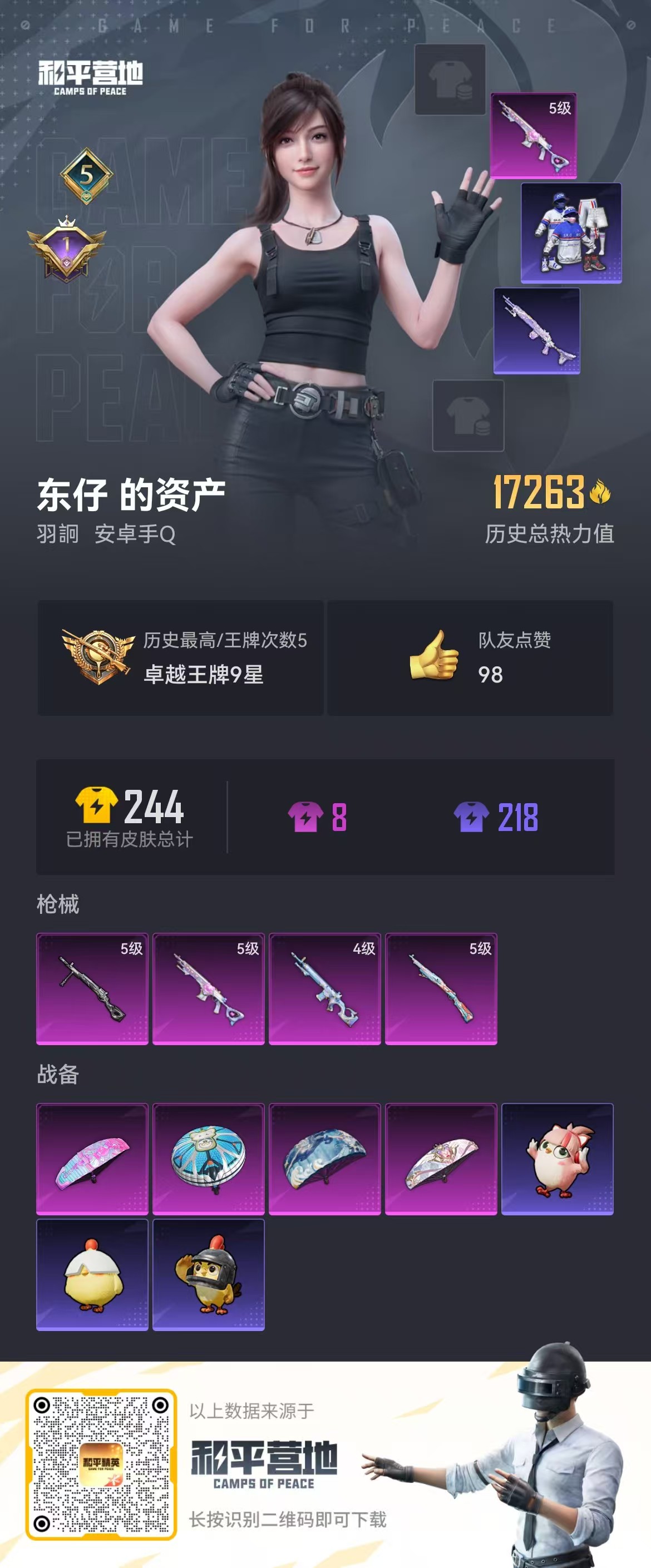 HPSJ3447517和平精英账号详情图4