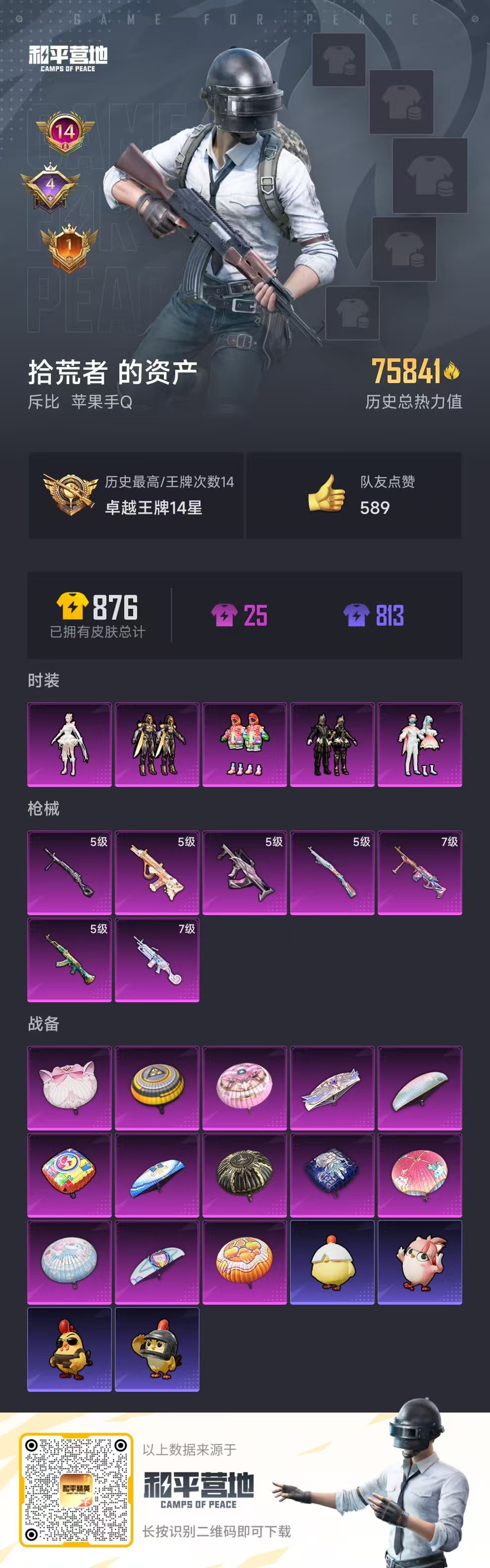 HPSJ3447922和平精英账号详情图3