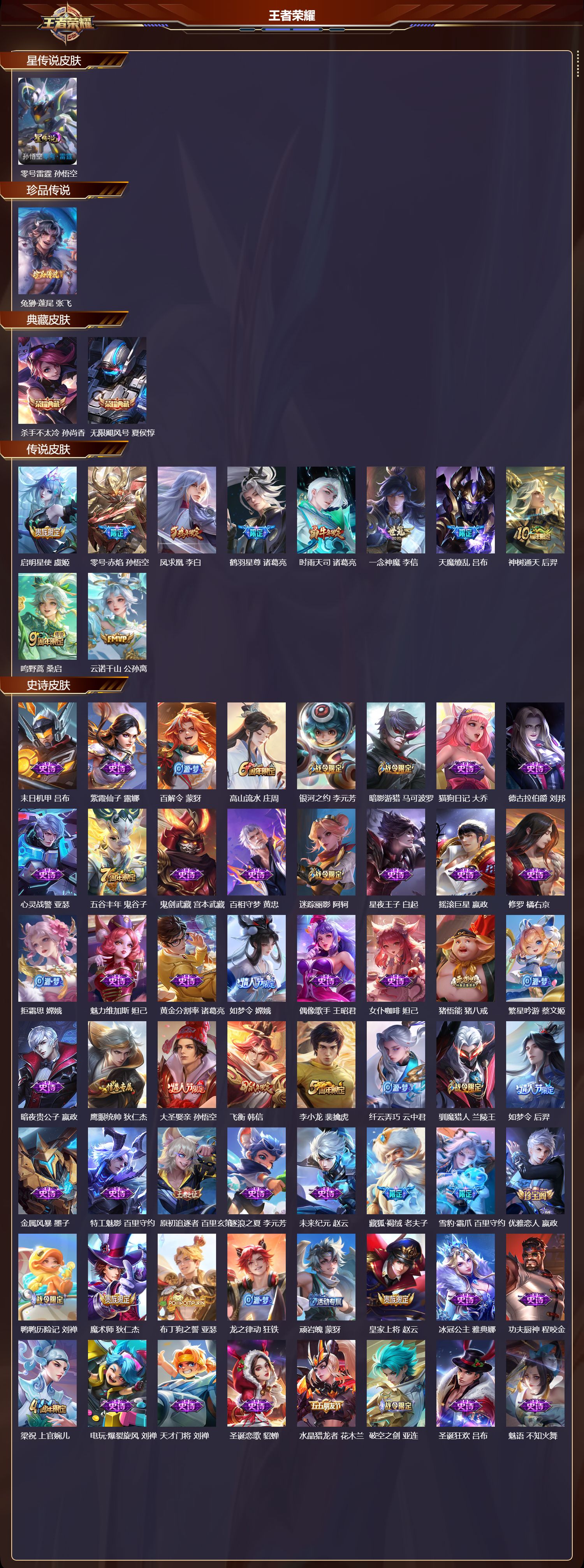 WZMK3463191王者荣耀账号详情图2