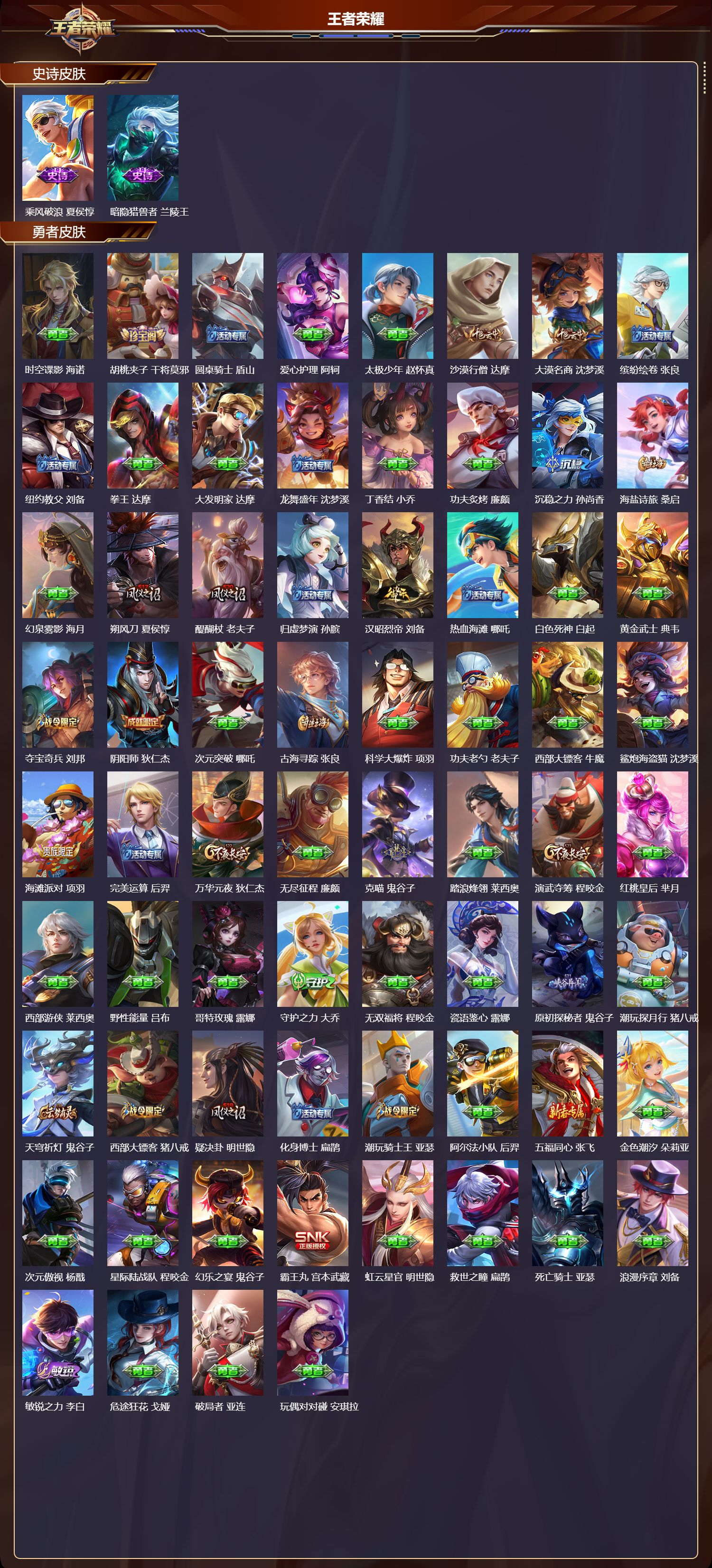 WZQM3473941王者荣耀账号详情图5