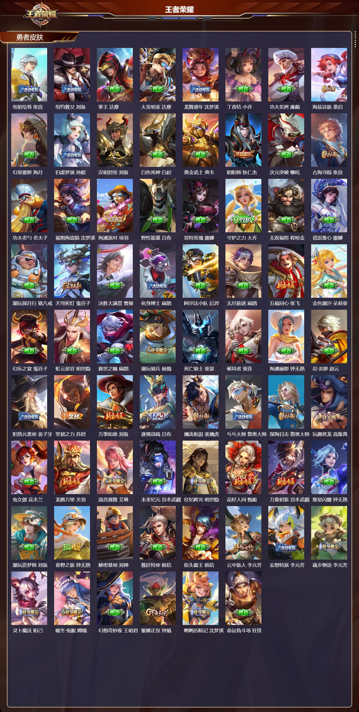 WZMK3463169王者荣耀账号详情图4 WZMK3463169王者荣耀账号详情图4