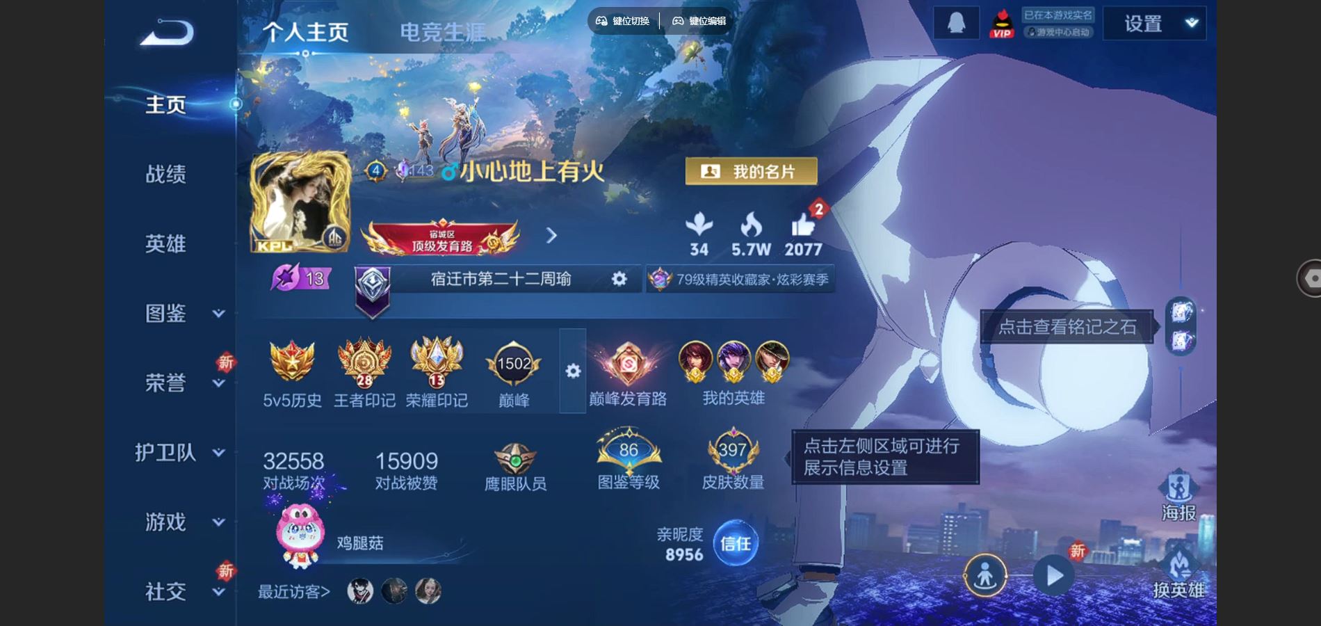 WZCMW424882王者荣耀账号详情图2