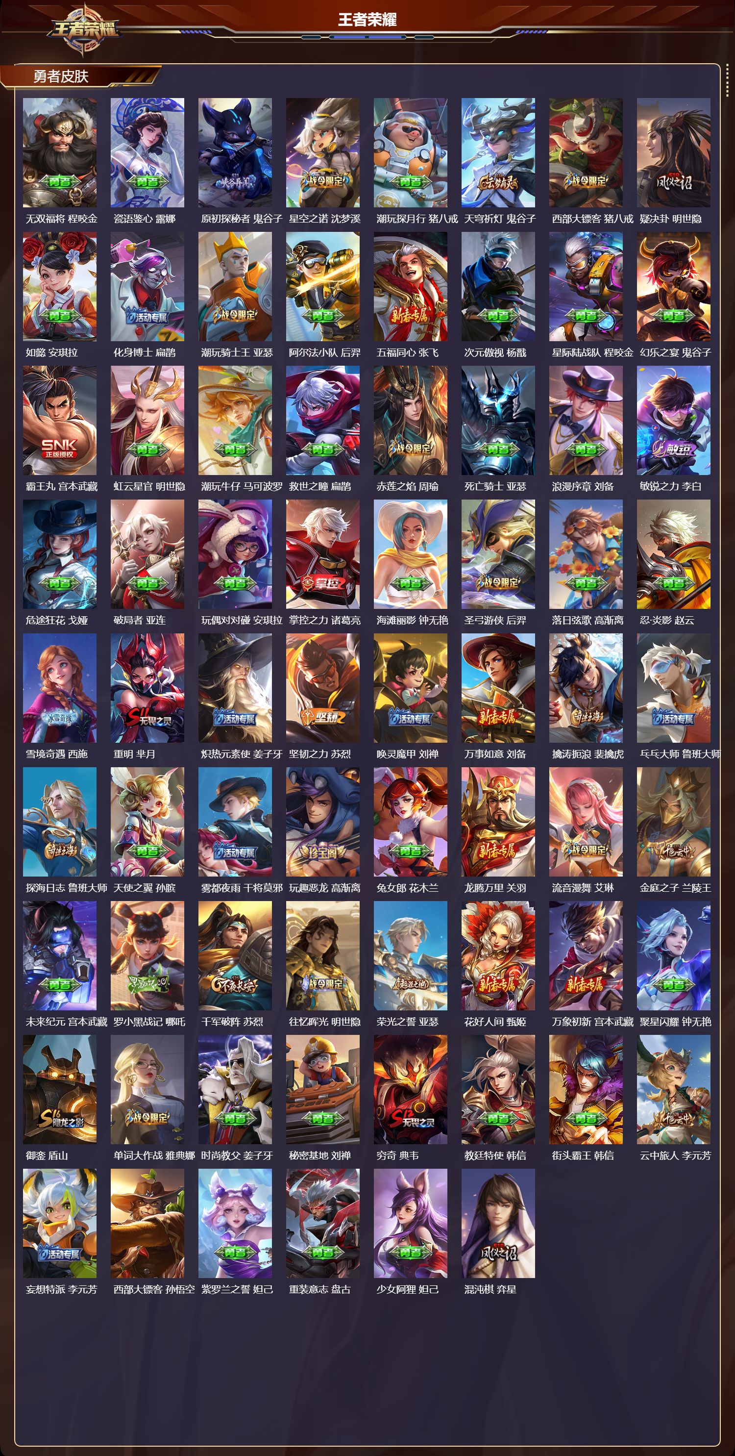 WZMK3463178王者荣耀账号详情图5 WZMK3463178王者荣耀账号详情图5