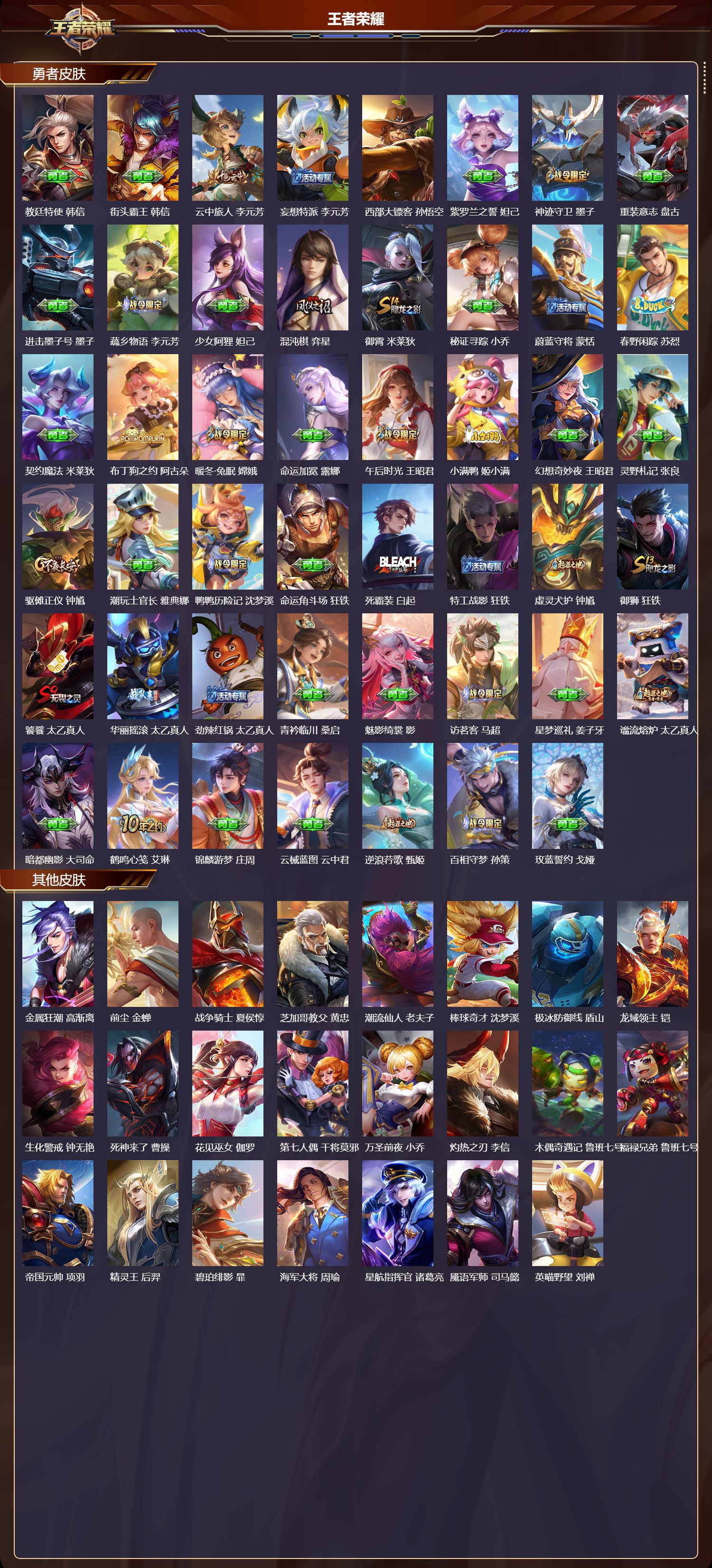 WZMK3463184王者荣耀账号详情图5