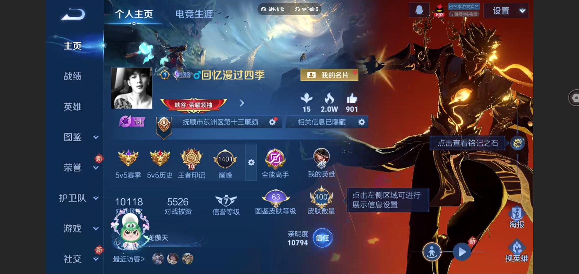 WZCMW424873王者荣耀账号详情图2