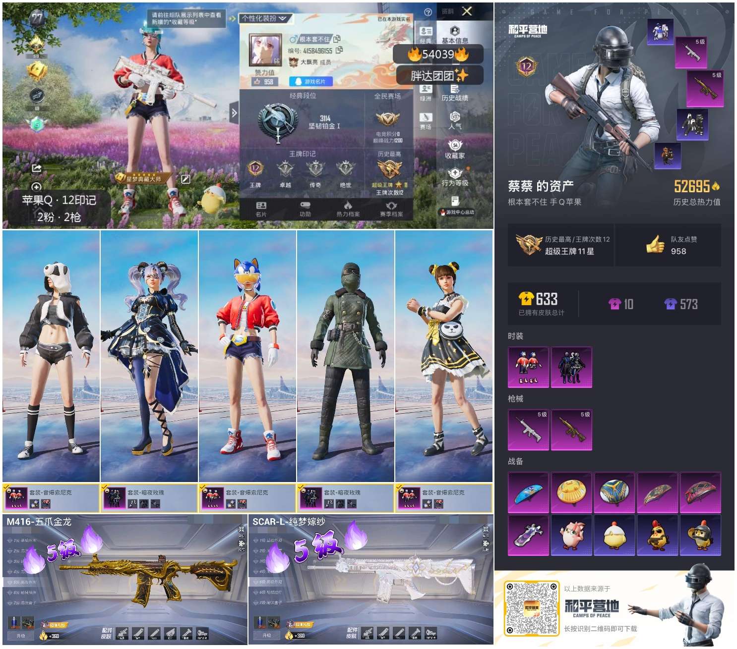 HPSJ3444094和平精英账号详情图2