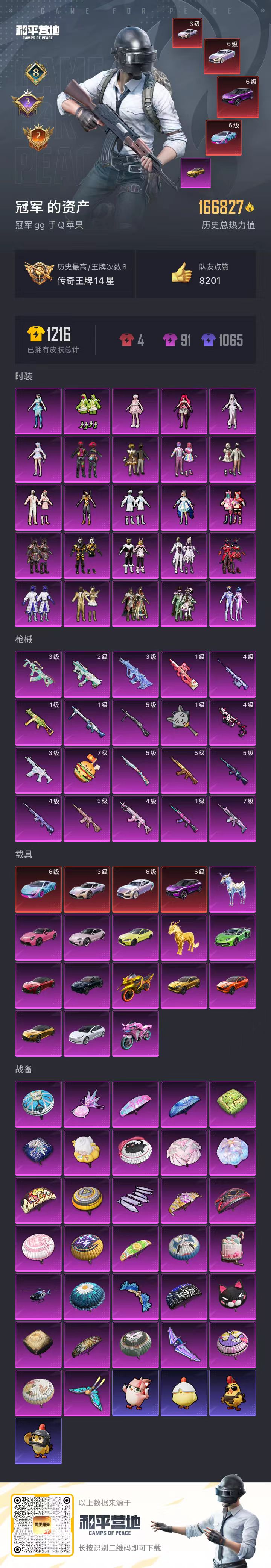 HPSJ3443919和平精英账号详情图4