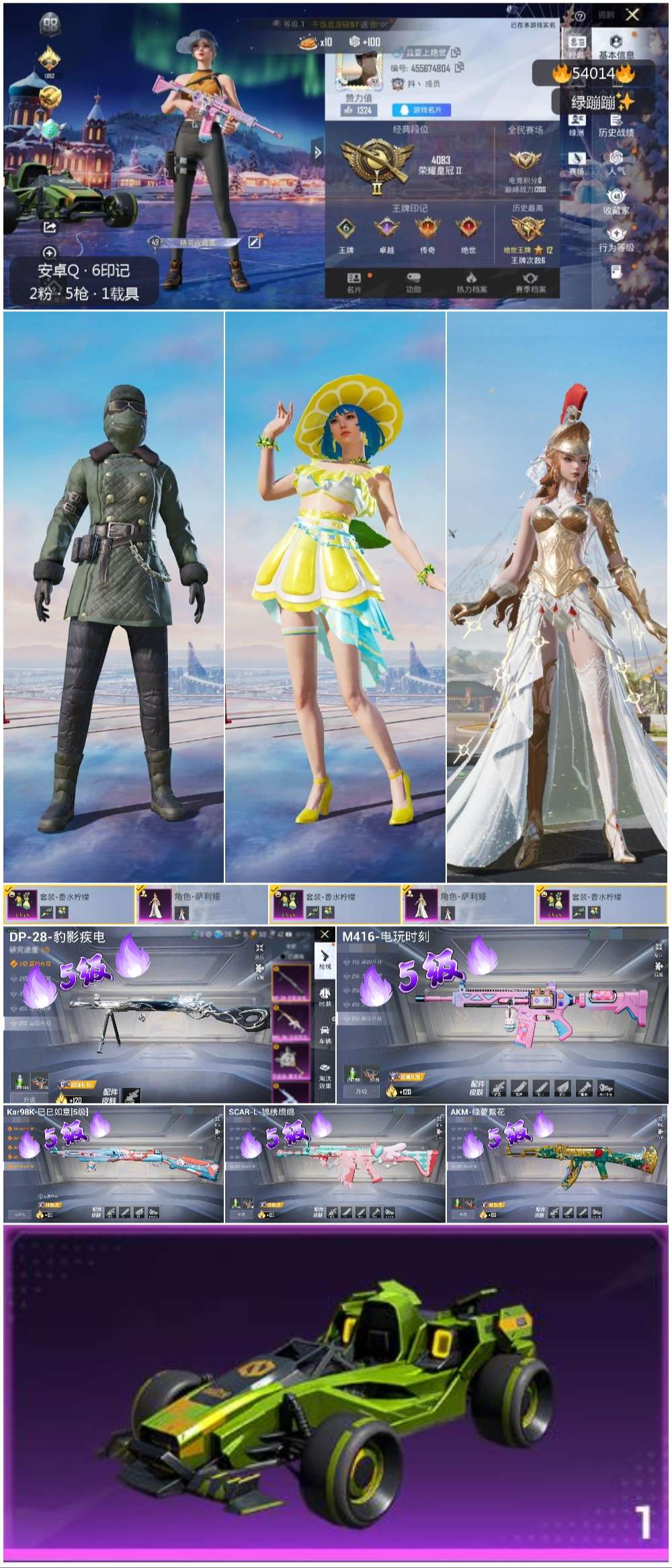 HPSJ3443860和平精英账号详情图3