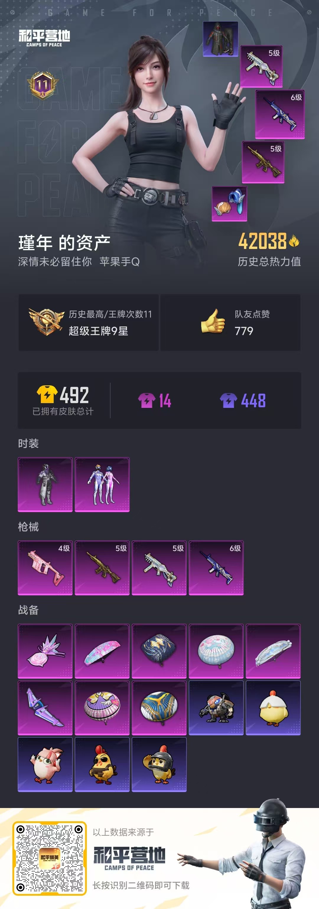 HPSJ3446171和平精英账号详情图3