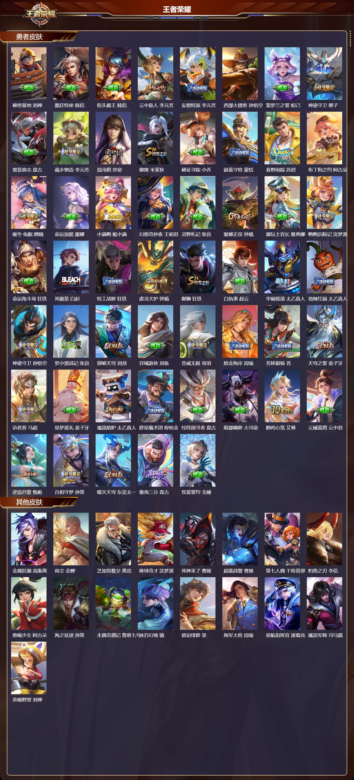 WZMK3463196王者荣耀账号详情图6