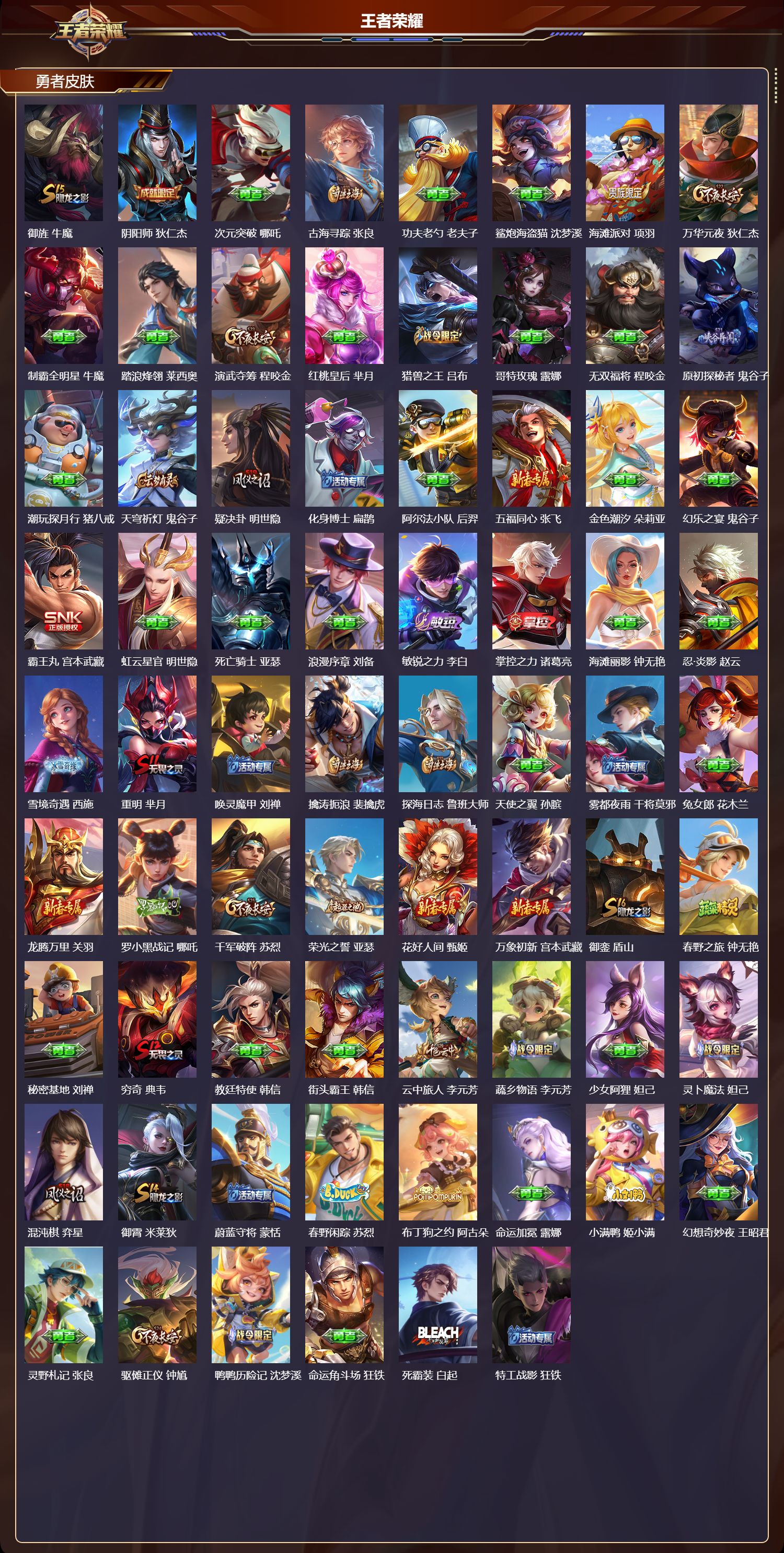 WZMK3467979王者荣耀账号详情图3