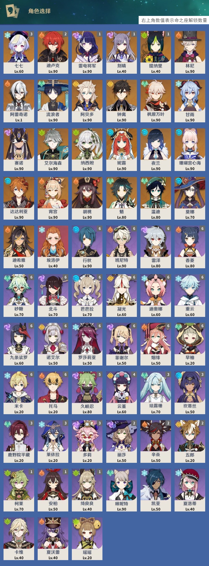 YSMK316872原神账号详情图3