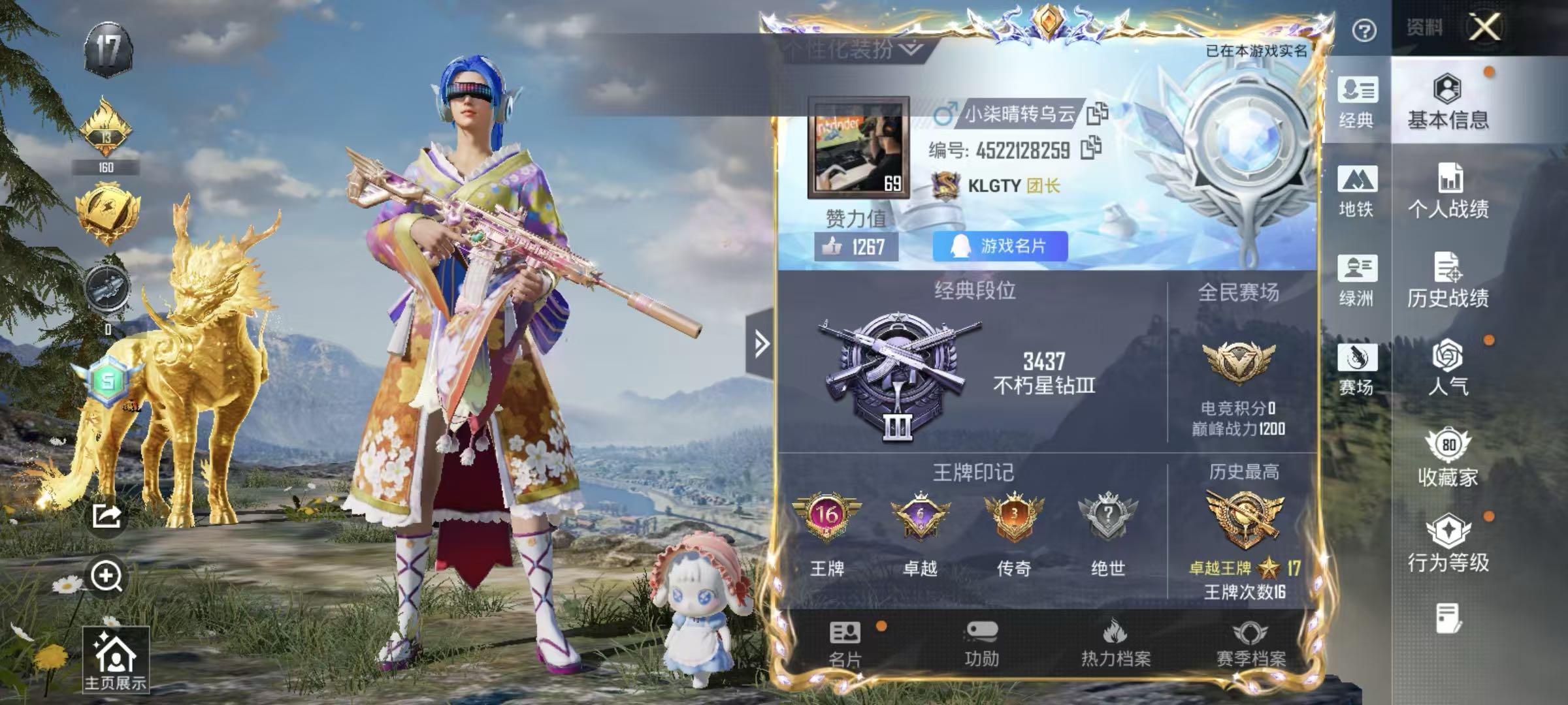 HPSJ3447920和平精英账号详情图3