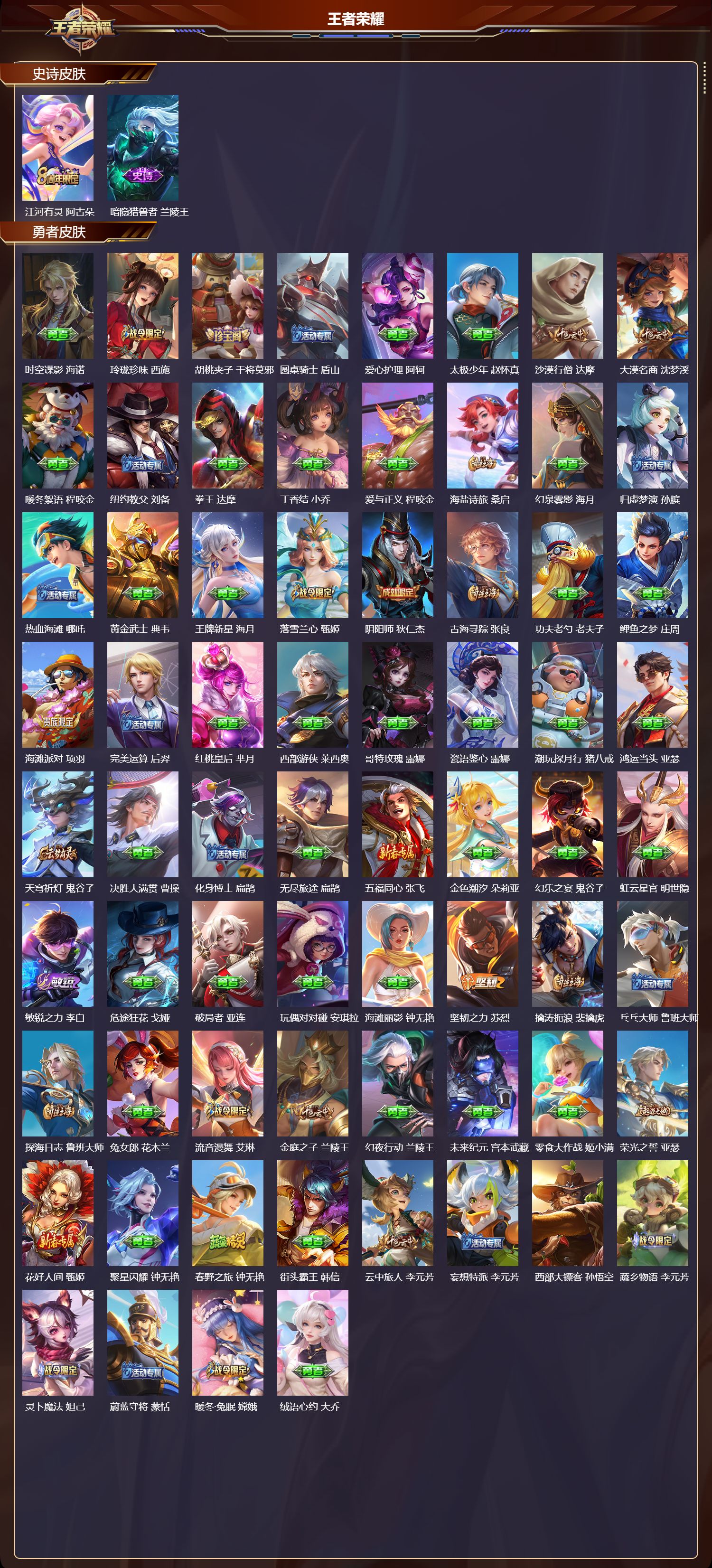 WZMK3463231王者荣耀账号详情图3 WZMK3463231王者荣耀账号详情图3