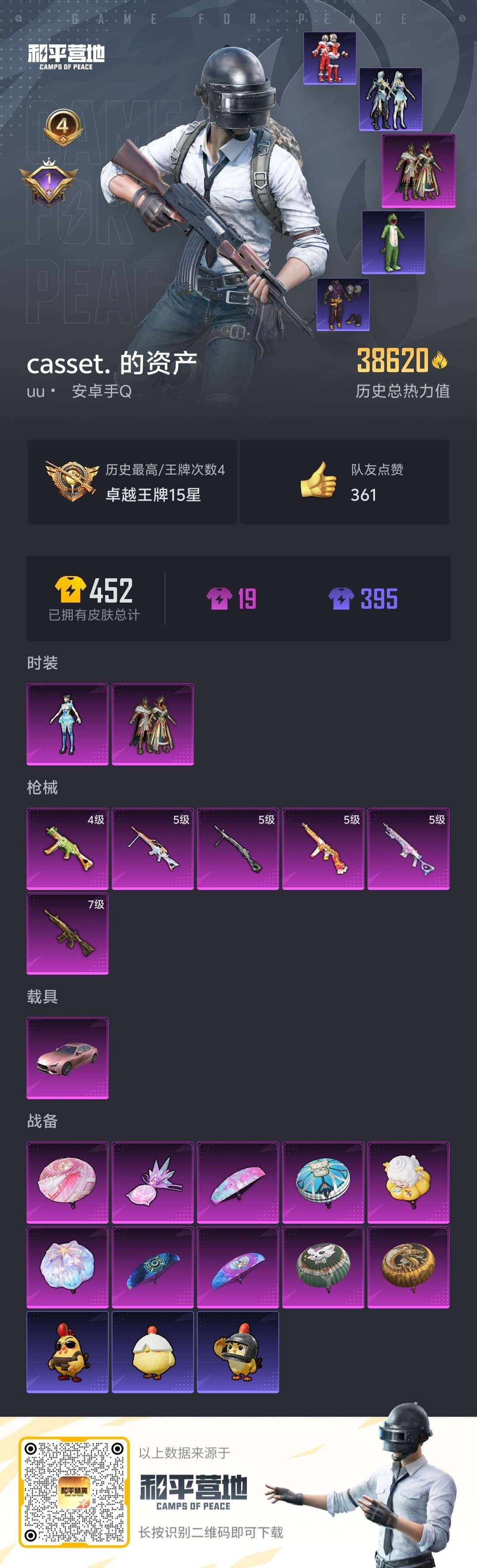 HPSJ3444969和平精英账号详情图5