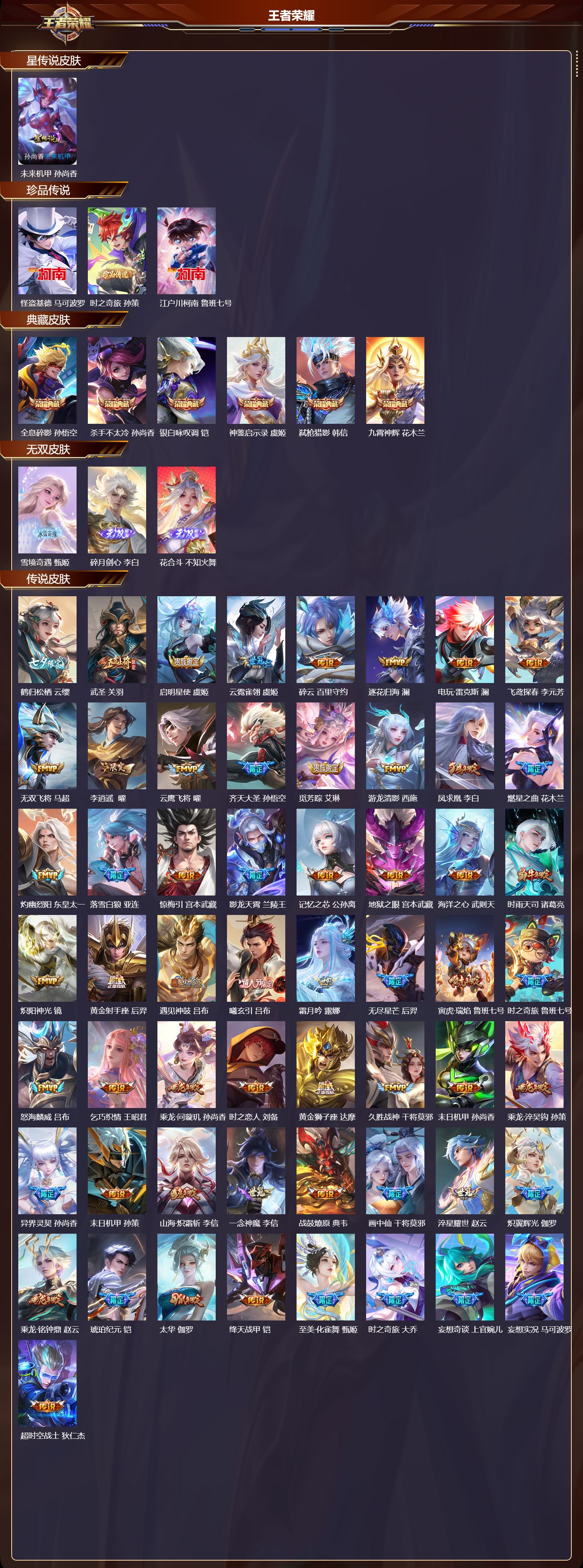 WZMK3463223王者荣耀账号详情图2