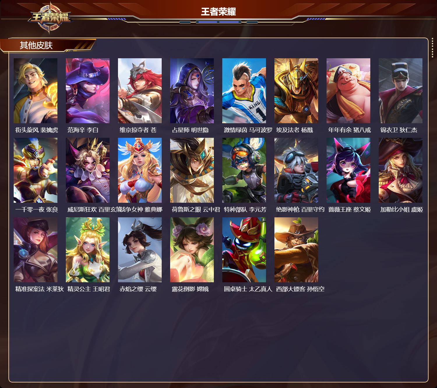 WZMK3463234王者荣耀账号详情图5