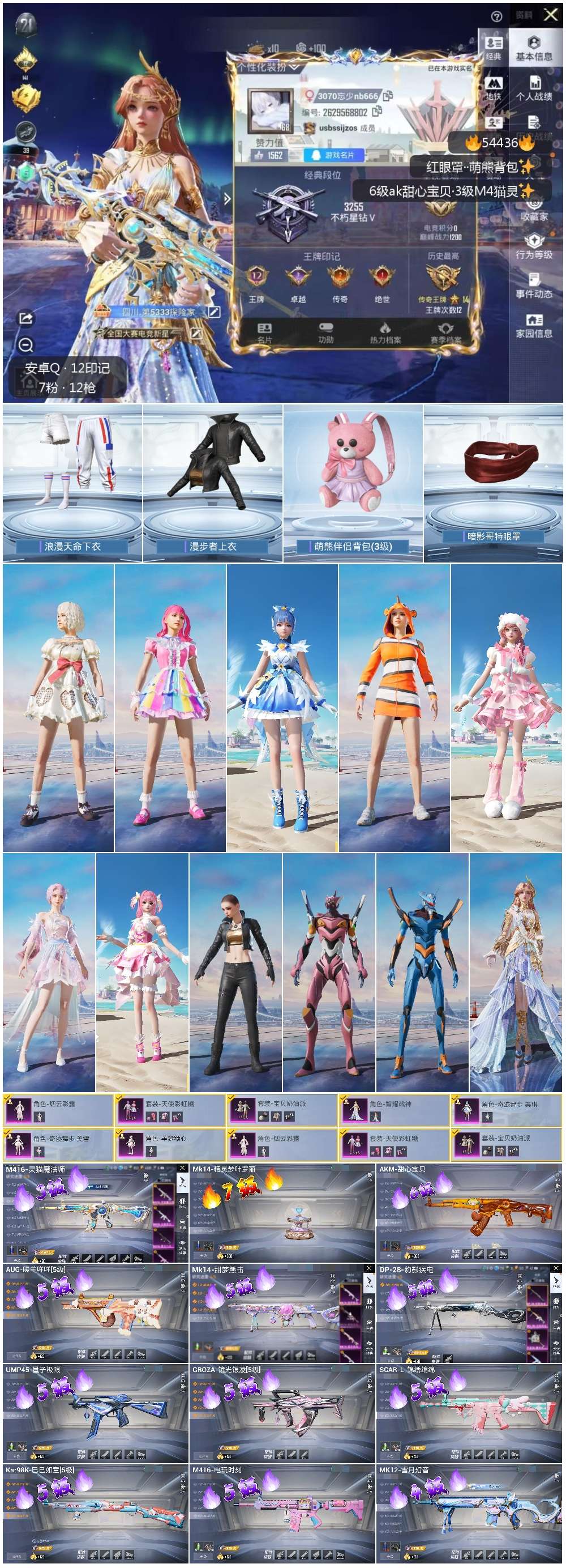 HPSJ3447497和平精英账号详情图4