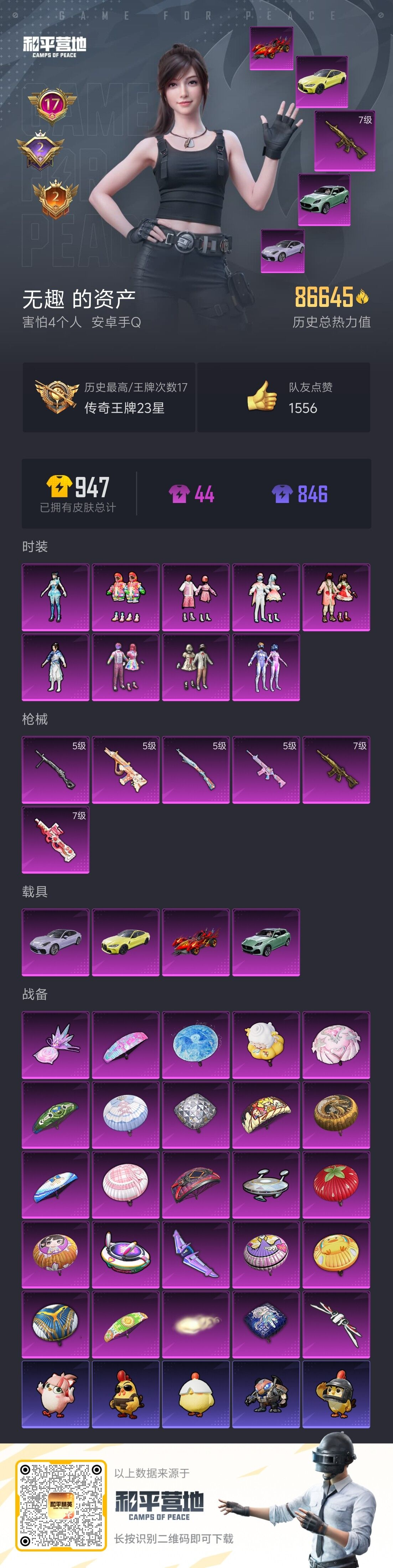 HPSJ3444938和平精英账号详情图4