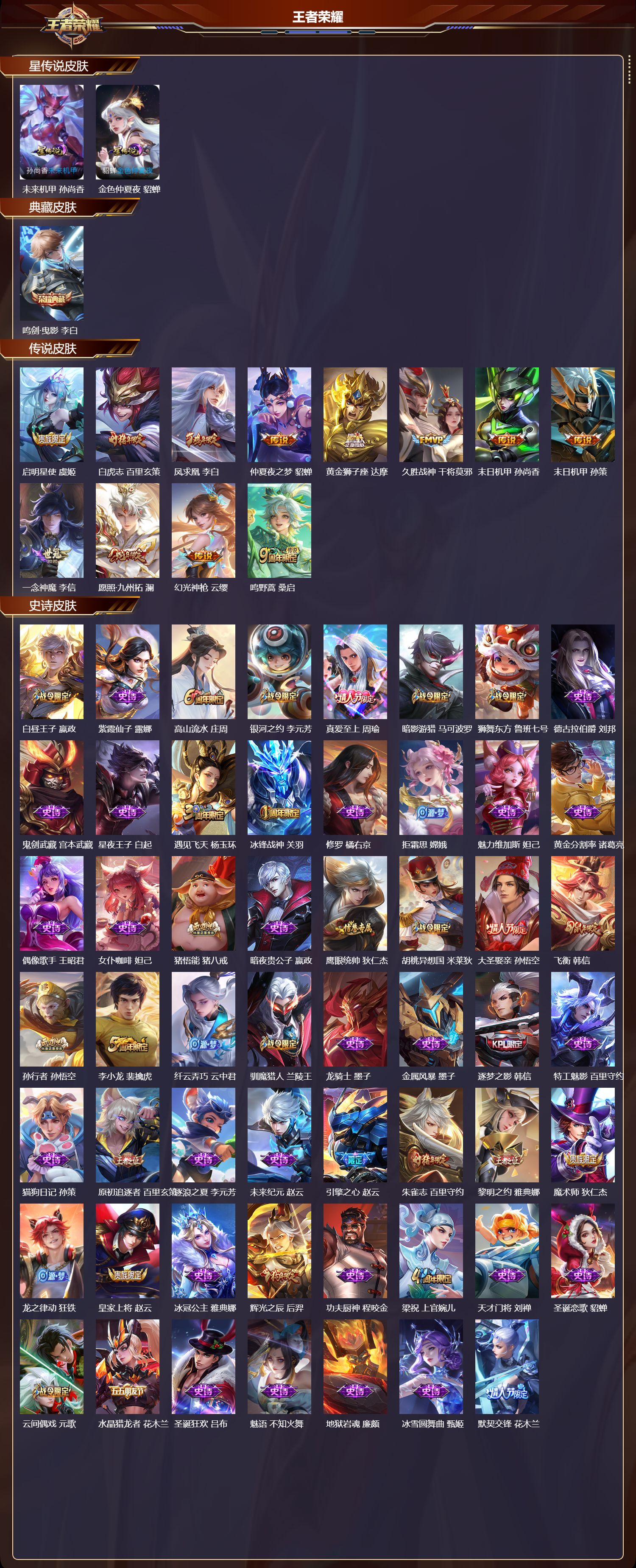 WZMK3463234王者荣耀账号详情图2