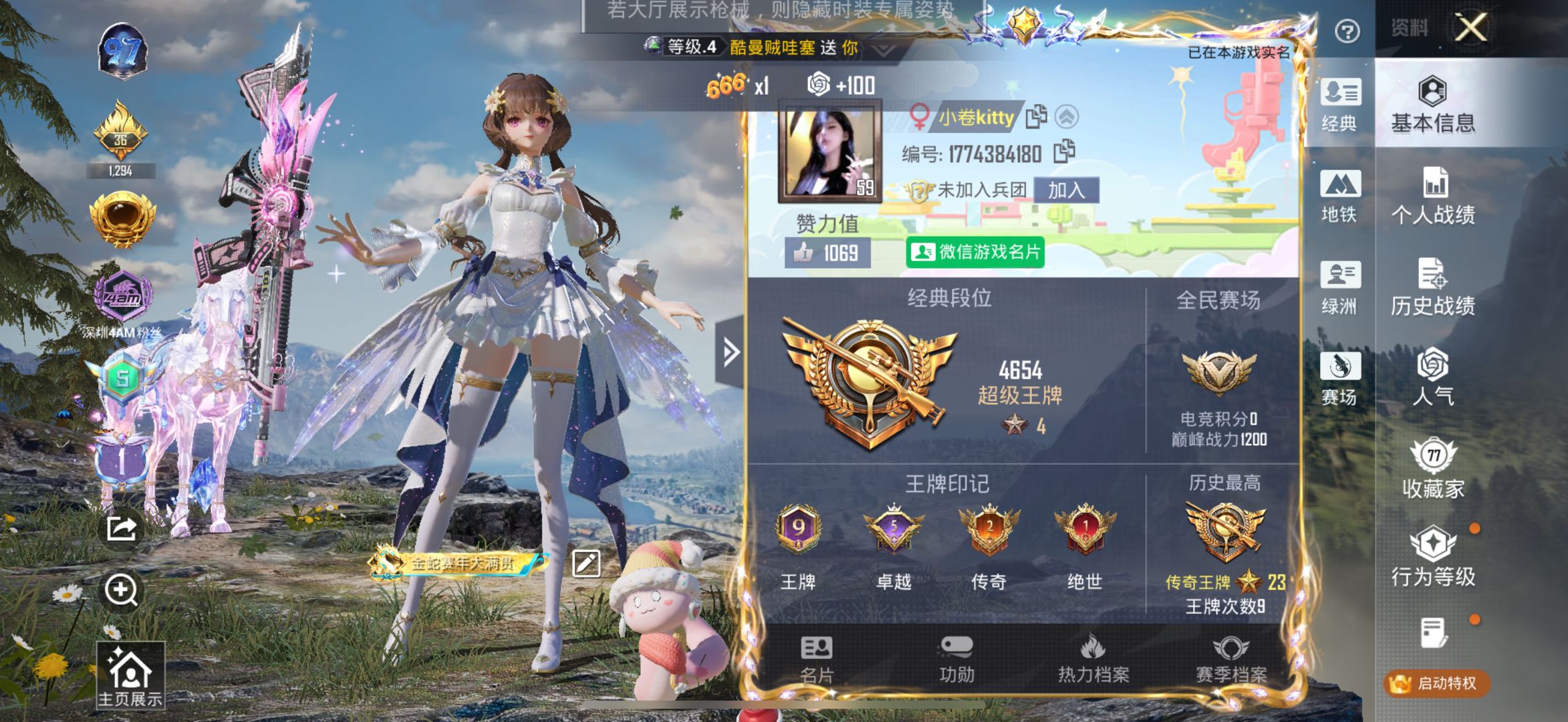 HPSJ3444881和平精英账号详情图2