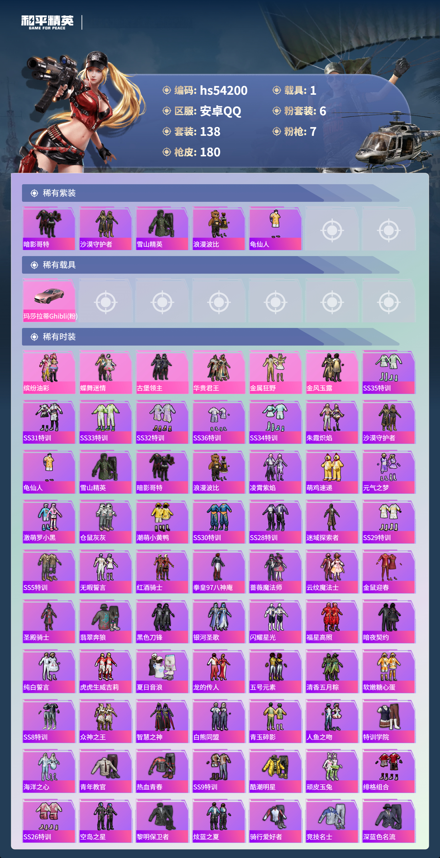 HPSJ3445004和平精英账号详情图4