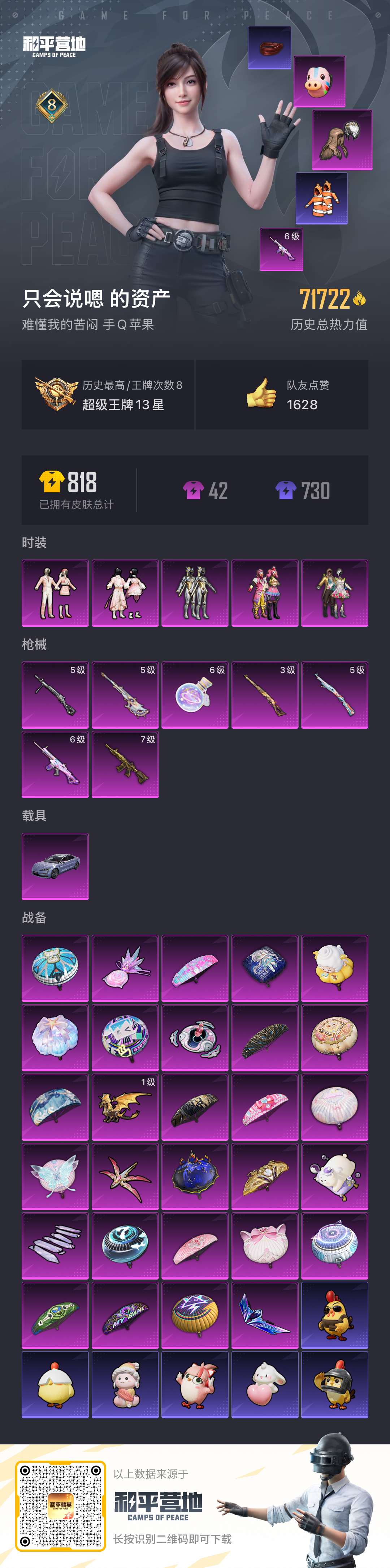 HPSJ3448368和平精英账号详情图2