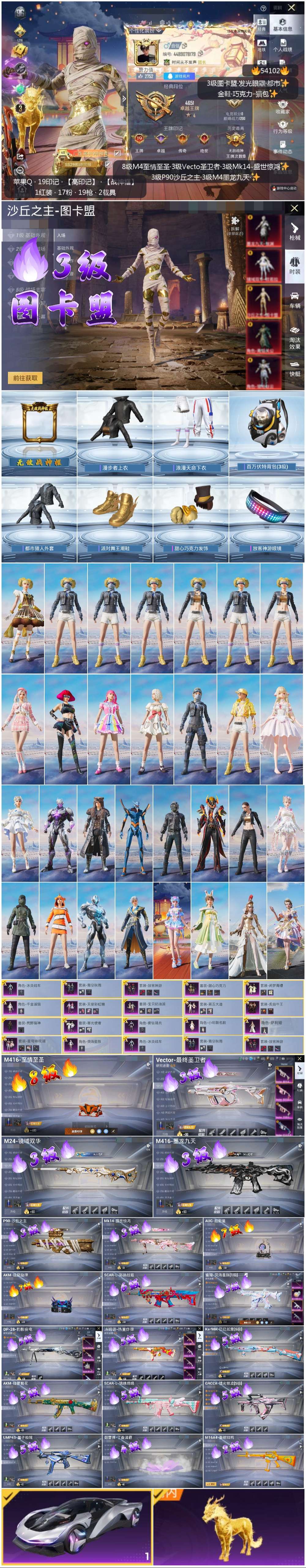 HPSJ3444903和平精英账号详情图3