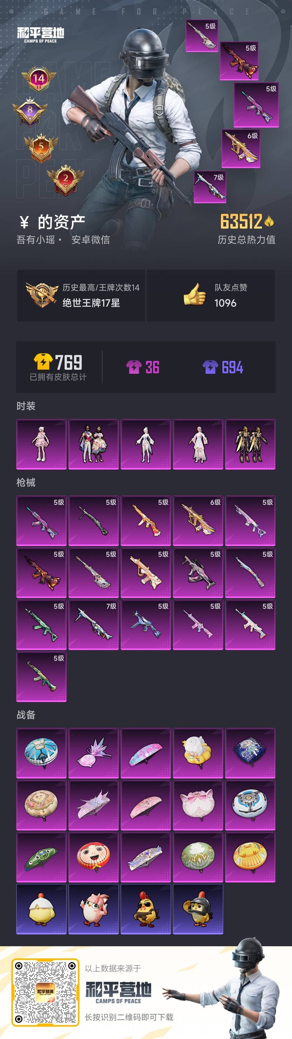 HPSJ3444954和平精英账号详情图3