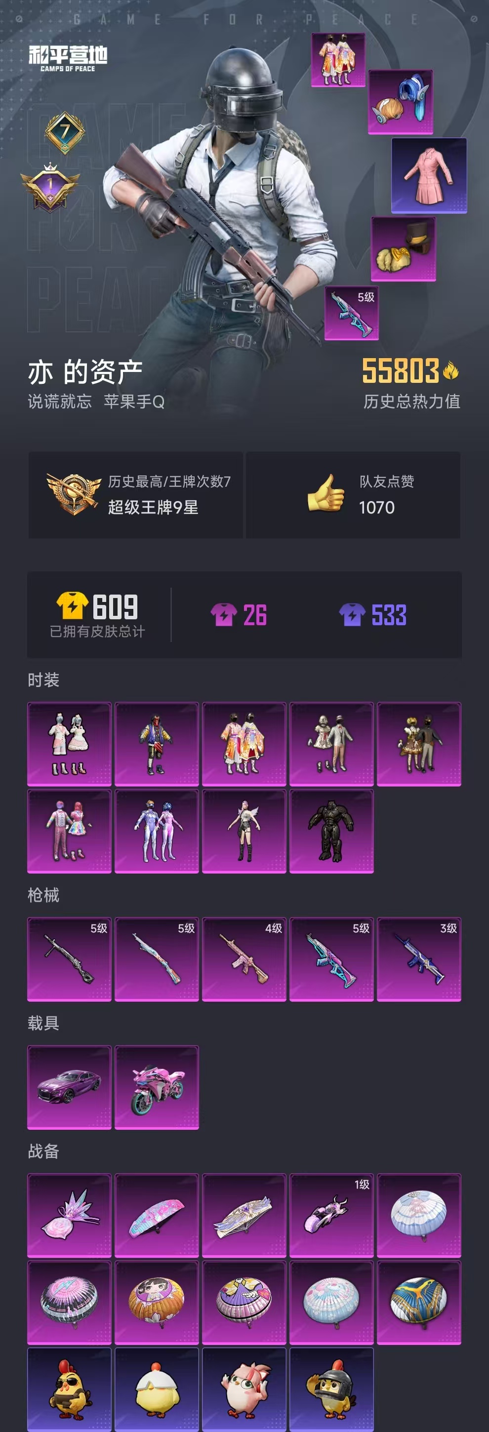 HPZM3446886和平精英账号详情图2