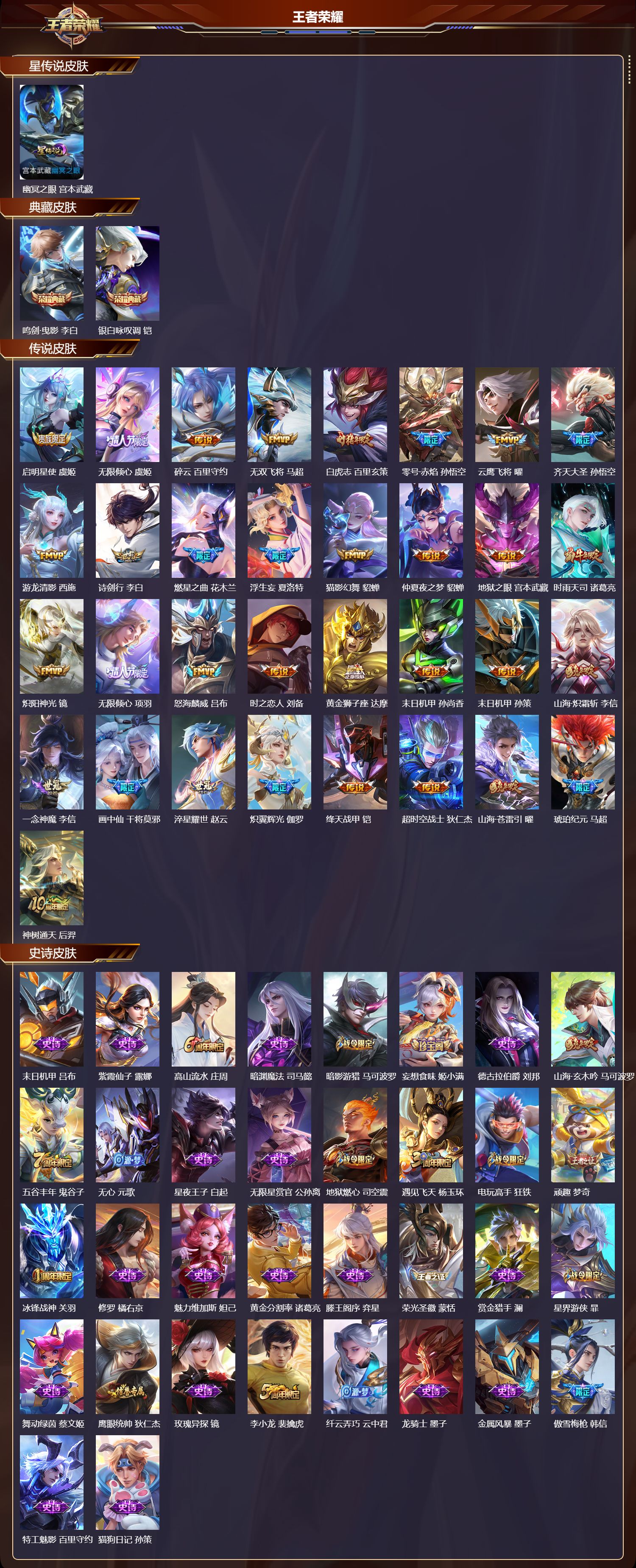 WZMK3463253王者荣耀账号详情图2 WZMK3463253王者荣耀账号详情图2