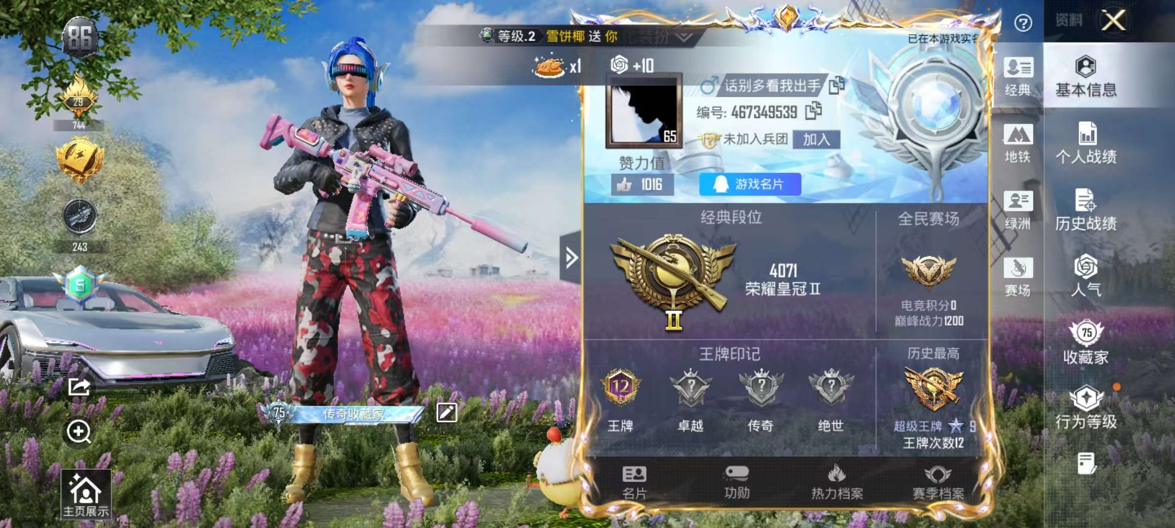 HPSJ3448421和平精英账号详情图4 HPSJ3448421和平精英账号详情图4