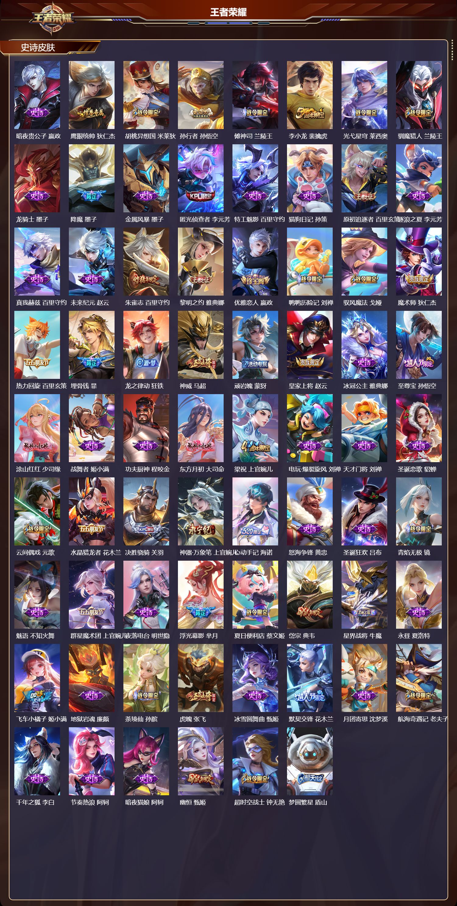 WZMK3463223王者荣耀账号详情图4