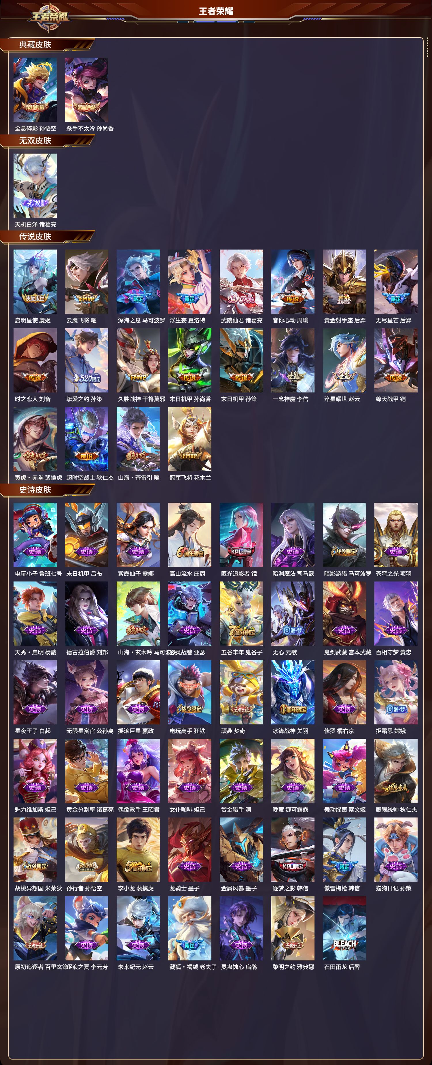 WZCMW3460530王者荣耀账号详情图3