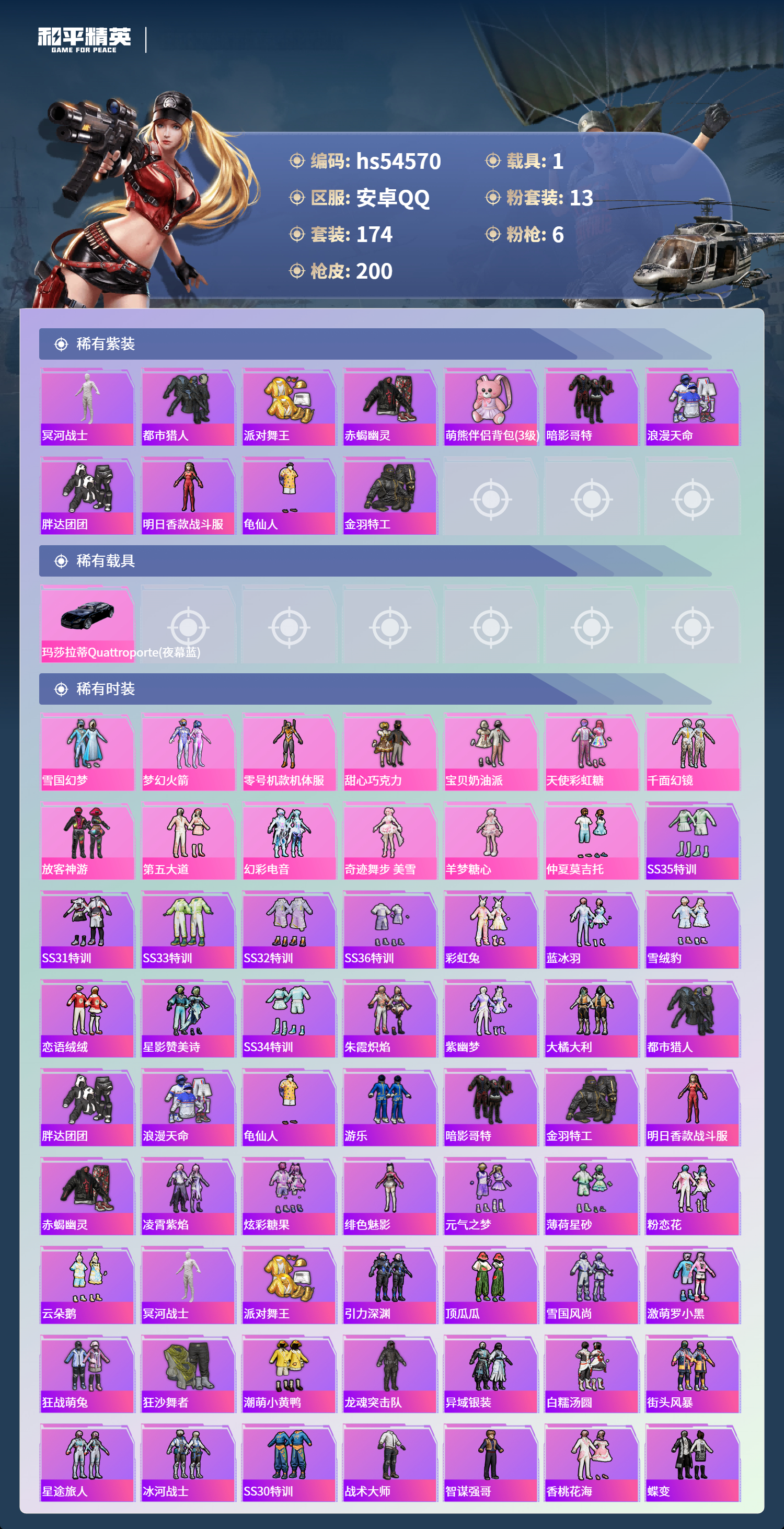 HPSJ3448357和平精英账号详情图5