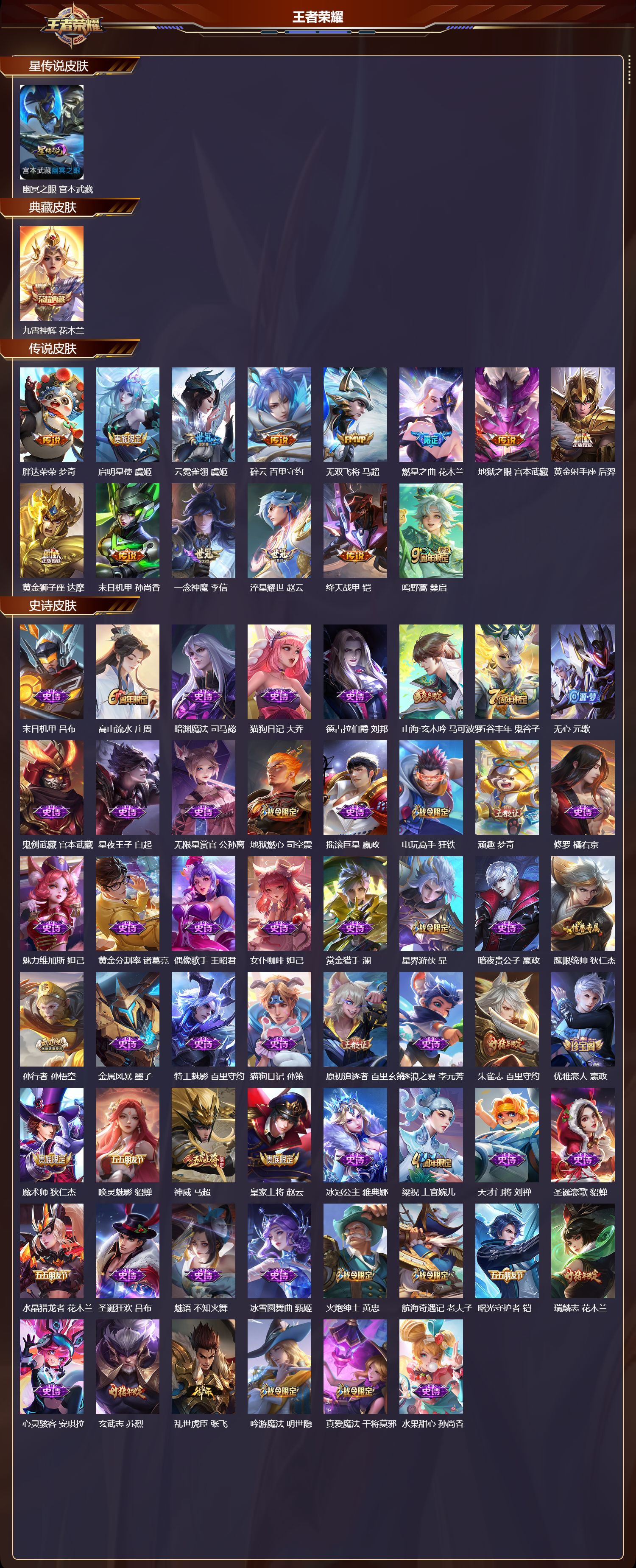 WZMK3463246王者荣耀账号详情图2